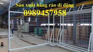 Hàng rào có bánh xe, Rào chắn gắn kho 2mx2,5m