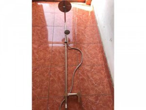 vòi sen cây tròn nóng lạnh inox304 xi bóng