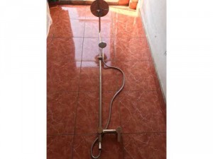 vòi sen cây tròn nóng lạnh inox304 xi bóng