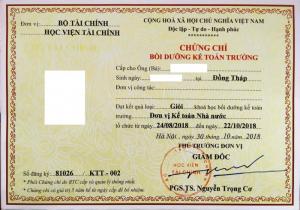 Đào tạo kế toán trưởng hành chính sự nghiệp tại TpHCM