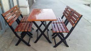 Bàn ghế gổ cafe giá rẻ tại xưởng sản xuất HGH 1030