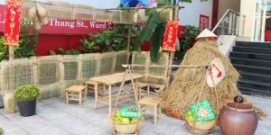 Thi công chợ quê, gian hàng chợ quê