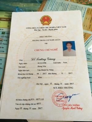 Chứng chỉ vận hành xe nâng