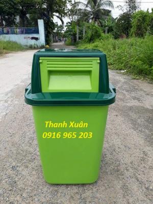 Thùng rác y tế 60 lít, thùng rác màu vàng 60 lít, thùng rác màu đen 60 lít