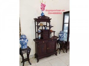 Tủ bày đồ gỗ gụ