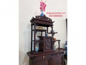 Tủ bày đồ gỗ gụ