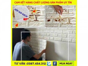 Xốp dán tường 3D Rẻ nhất-siêu bền