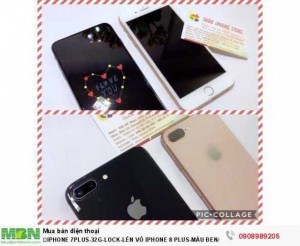 Iphone 7plus-32g-Lock-Lên Vỏ Iphone 8 Plus-Màu Đen/Hồng.Như Mới99%.Chính Hãng Apple