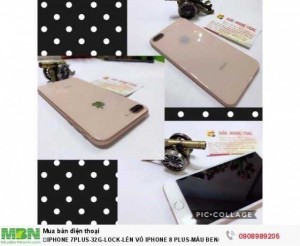 Iphone 7plus-32g-Lock-Lên Vỏ Iphone 8 Plus-Màu Đen/Hồng.Như Mới99%.Chính Hãng Apple