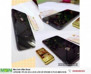 Iphone 7plus-32g-Lock-Lên Vỏ Iphone 8 Plus-Màu Đen/Hồng.Như Mới99%.Chính Hãng Apple