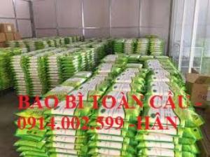 Sản xuất bao bì gạo xuất khẩu 10lbs, 15lbs, 20lbs, 50lbs, 100lbs