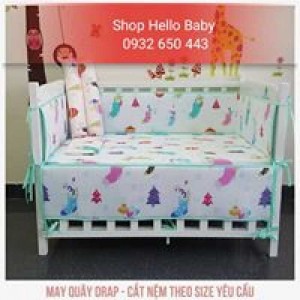 Combo nệm quây gra cho bé trai