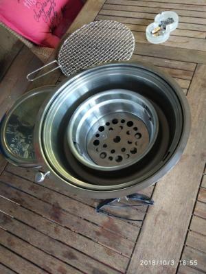 Bếp nướng than hoa không khói Hàn Quốc hút dương