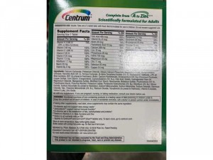 Thành phần dinh dưỡng vitamin tổng hợp cho người dưới 50 tuổi