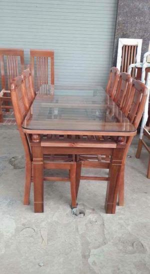 Bàn Ăn Hai Tầng Gỗ Xoan Đào