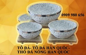 Cung cấp tô đá- thố đá nóng Hàn Quốc 18cm làm cơm trộn bimbimbap Hàn Quốc và phở tô đá nóng Việt Nam.