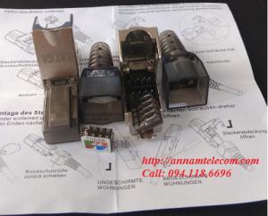 Đầu bấm hạt mạng Cat6A STP không dùng Tool