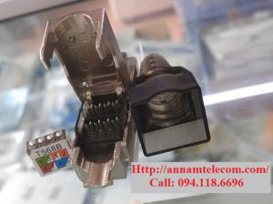 Đầu bấm hạt mạng Cat6A STP không dùng Tool