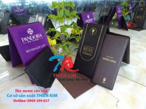 làm menu bìa da theo yêu cầu