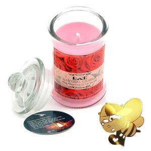 Nến thơm hoa hồng tặng miếng dán chắn sóng - Con Ong (Jar Candles Rose)