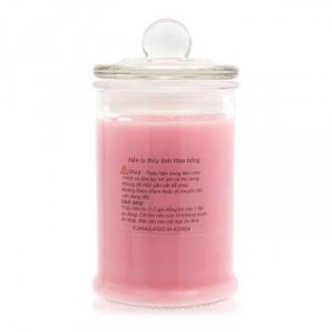 Nến thơm hoa hồng tặng miếng dán chắn sóng - Con Ong (Jar Candles Rose)