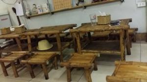 Cho thuê bàn ghế tre - Thân Thiện Phát
