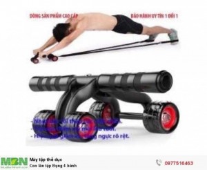Con lăn tập Bụng 4 bánh