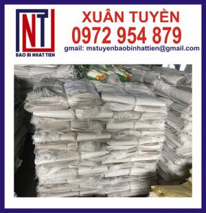 Bao PP trắng lồng túi PE đựng 25kg bột