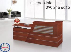 Quầy lệ tân gỗ MDF phủ melamine chồng trầy nhập khẩu cao cấp