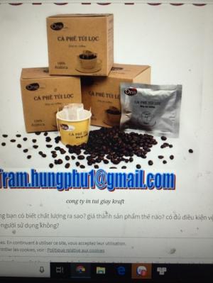 hộp giấy kraft đựng cà phê