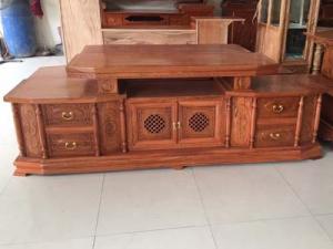 Kệ Tivi Vát Gỗ Gõ Đỏ