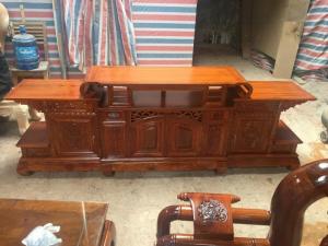 Kệ Tivi Hàm Ếch Gỗ Hương Vân