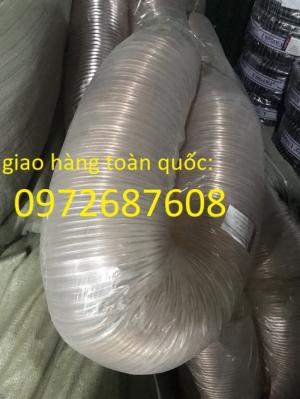 Cung cấp ống gió vải bạt simili, ống hút bụi lõi thép bọc nhựa