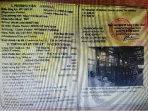 Bán đấu giá xe tải có mui TMT 2015