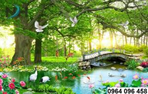 Tranh gạch men 3d phòng khách QL094