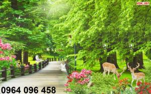 Tranh gạch men 3d phòng khách QL094