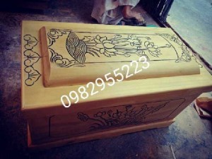 Áo quan gỗ vàng tâm
