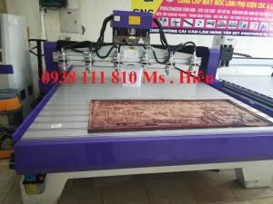 Máy cnc 6 đầu đục gỗ , máy cắt quảng cáo ,