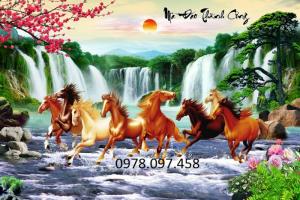 gạch tranh 3d bát mã
