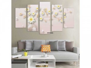 Tranh Vải Canvas bộ 5 tấm kthuoc 150x90
