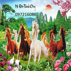 Tranh gạch men mã đáo thành công