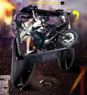Tay cầm chơi game PUBG cao cấp tích hợp quạt tản nhiệt và sạc dự phòng cho điện thoại SR2 (4000mAh)