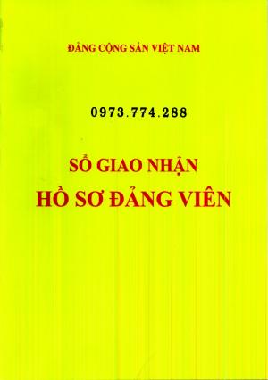 Sổ giao nhận hồ sơ đảng viên