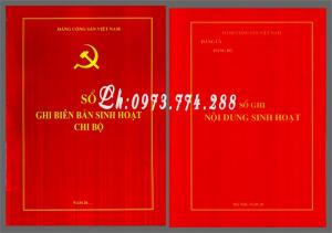 Sổ ghi biên bản sinh hoạt chi bộ mẫu chuẩn