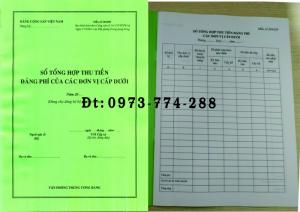 Bán mẫu sổ S04/ĐP - Sổ tổng hợp thu tiền đảng phí của các đơn vị cấp dưới ( Dùng cho đảng bộ phận trở lên)