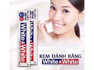 Kem đánh răng Lion White and White Nhật Bản ( Hàng Chính Hãng xách tay )