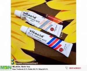 Kem Tretinoin 0.1% Retin A 0.1% Vitacid 0.1%