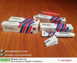 Kem Tretinoin 0.1% Retin A 0.1% Vitacid 0.1%