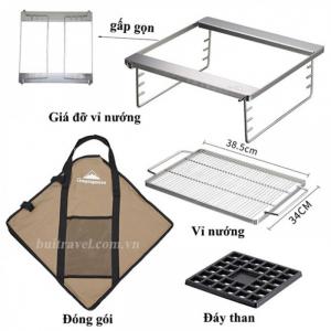 Bếp nướng BBQ dã ngoại gấp gọn Campinmoon