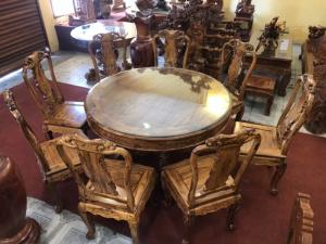 Bộ Bàn Ăn Cẩm Lai Việt Vân Tuyển 8 Ghế